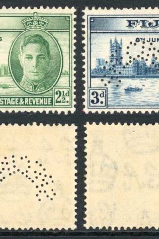 Fiji SG268s/9s 1946 Victory Perf Specimen M/M cat 110 pounds
