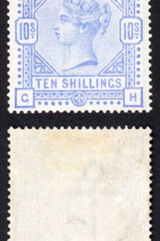SG183 10/- Ultramarine Fine M/M Cat 2250 pounds