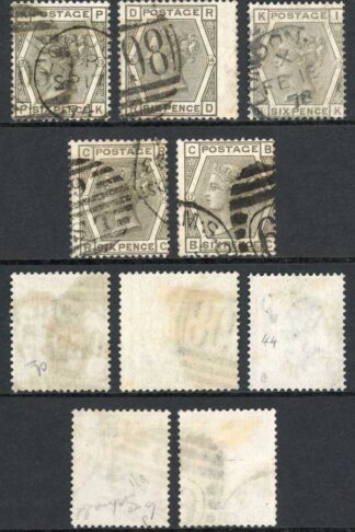 SG147 6d Grey Set of 5 plates 13-17 Cat 540 pounds