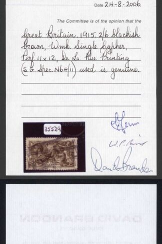 N64 (14) 2/6 Blackish brown DLR With Cert Cat 1200 pounds