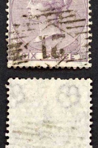 SG68 6d Lilac Wmk Emblems fine used Cat 125 pounds