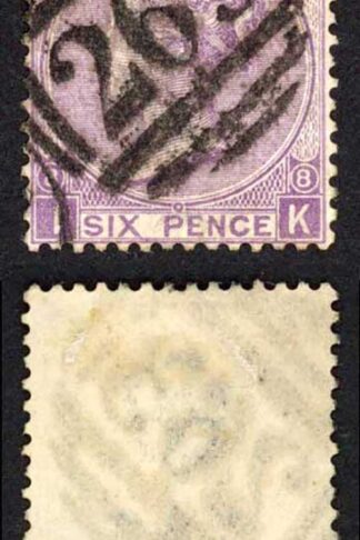 SG108 6d Dull Violet Plate 8 Cat 190 pounds