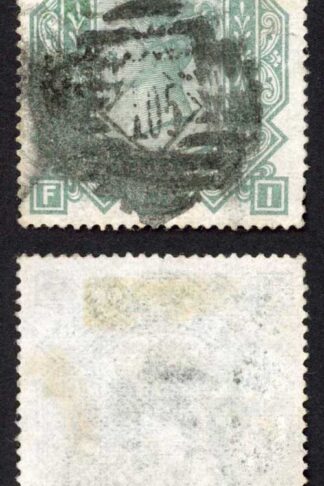 SG128 10/- Wmk Maltese cross Good used Cat 3200 pounds