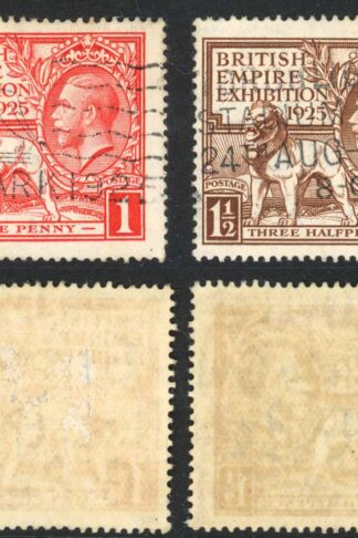 SG432-433 1925 Wembley used Cat 100 pounds