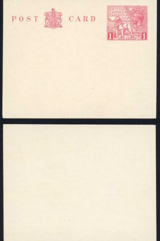 KGV 1924 1d Wembley Post Card mint