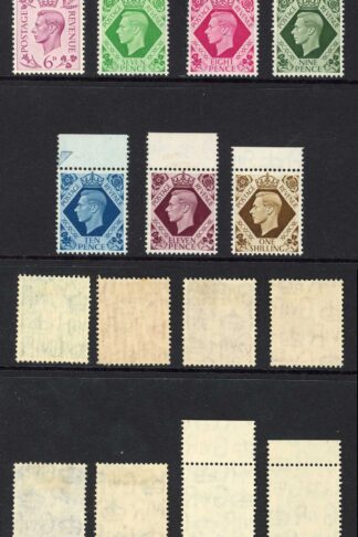 SG462/475 KGVI Dark Colours Set 15 values Mint