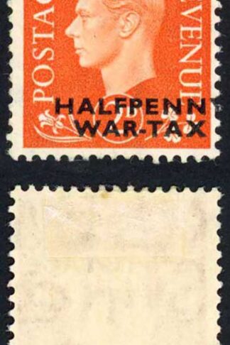 KGVI 1940 Thomas Todd (publisher of Stamp Magazine) 2d Orange WAR TAX ESSAY