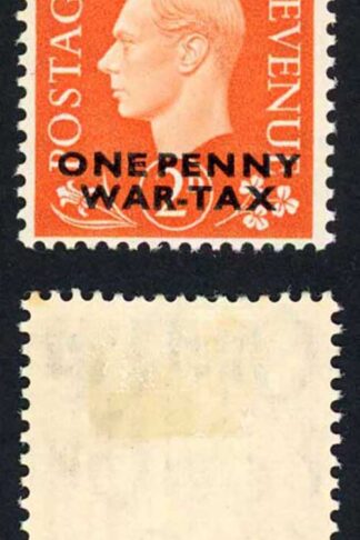 KGVI 1940 Thomas Todd (publisher of Stamp Magazine) 2d Orange WAR TAX ESSAY