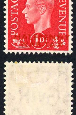 KGVI 1940 Thomas Todd (publisher of Stamp Magazine) 1d Scarlet WAR TAX ESSAY