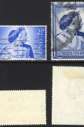 SG493-494 1948 Silver Wedding Set of 2 used