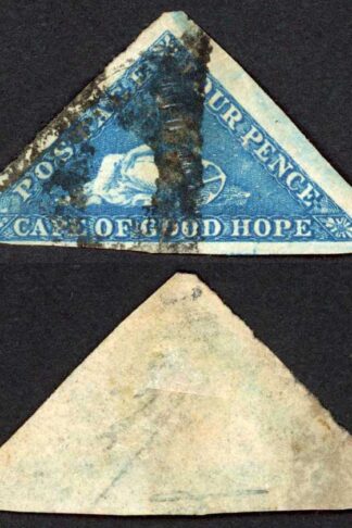 Cape of Good Hope SG4 Four Pence Deep Blue Cat 180 pounds