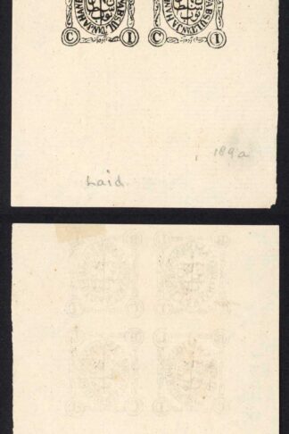 Nawab Sultan Jahan Begam SG81 1/2a Black Block of 4