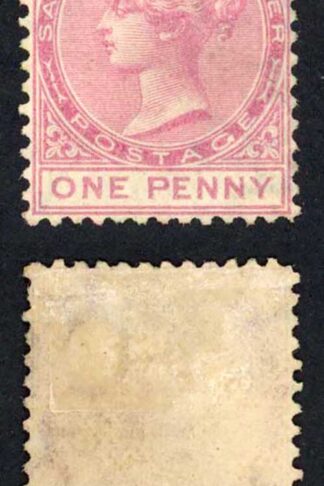 St Christopher SG6 1d Magenta Mint (no gum) Cat 80 pounds