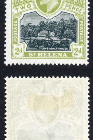 St Helena SG57 2d Black and Sage-green Fresh Colour M/M Cat 13 pounds