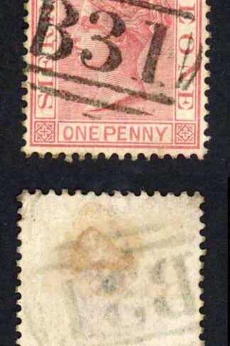 Sierra Leone SG17 1d Rose-red Wmk CC Cat 16 pounds