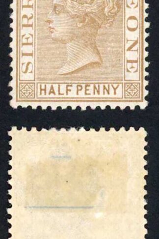 Sierra Leone SG23 1/2d Brown Wmk CA Fresh Colour M/M (hinge remainder) Cat 50 p