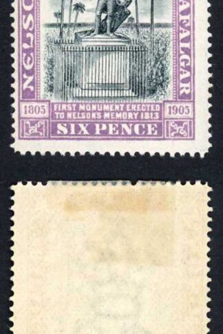 Barbados SG150 6d Black and mauve Fresh Colour M/M Cat 20 pounds