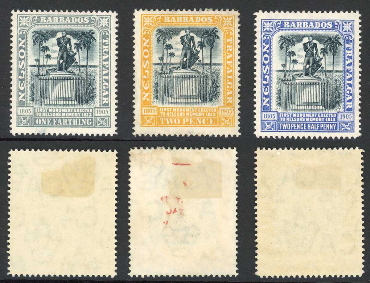 Barbados SG158/62 Set wmk MCA Fresh Colour M/M Cat 50 pounds