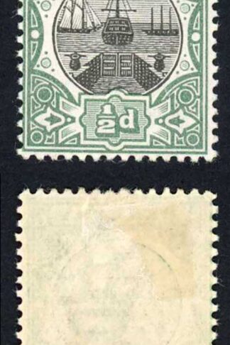 Bermuda SG31 1/2d Black and Green Fresh Colour M/M Cat 14 pounds