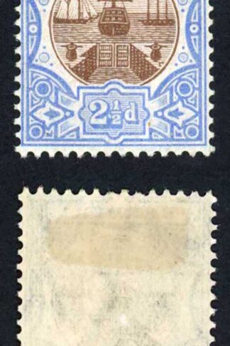 Bermuda SG40 2 1/2d Brown and Ultramarine Fresh Colour M/M Cat 38 pounds