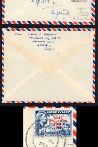 Ghana 1959 Forces Airmail cover to England