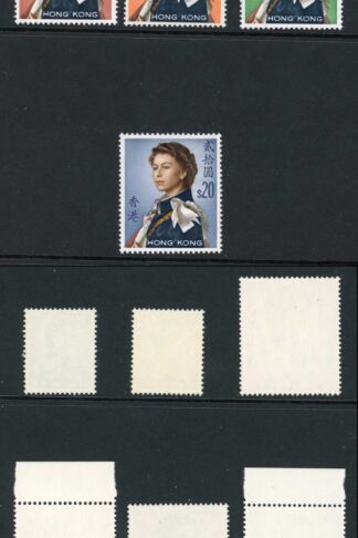 Hong Kong SG204/10 (Top Values) Wmk CA Fresh Colour U/M Cat 159.5 pounds