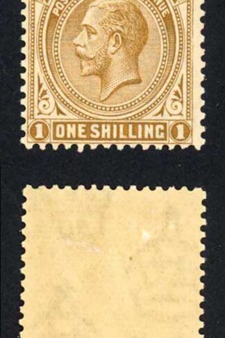 Falkland Is SG79 1/- Deep Ochre Wmk Script Fresh Colour M/M Cat 24 pounds