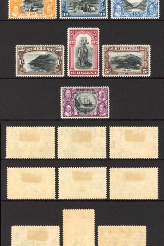 St Helena SG114/23 Centenary Set Fresh Colour M/M Cat 425 pounds