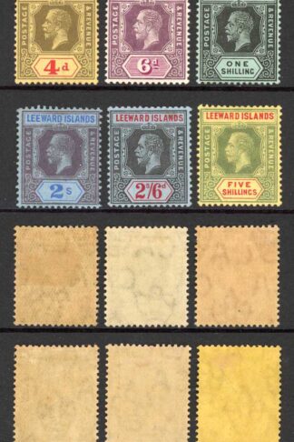 Leeward Is SG46/57b Set Wmk MCA Fresh Colour M/M Cat 120 pounds