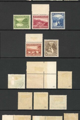 Newfoundland SG149/62 1923 Set of 14 Fresh Colour M/M Cat 200 pounds