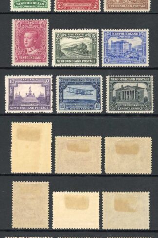 Newfoundland SG179/87 PB Set of 9 Fresh Colour M/M Cat 150 pounds