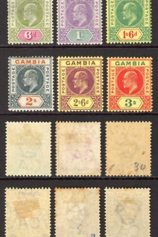 Gambia SG45/56 KEVII Set of 12 Wmk CA Fresh Colour M/M Cat 250 pounds