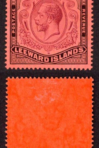 Leeward Is SG80 KGV One Pounds Fresh Colour M/M Cat 225 pounds