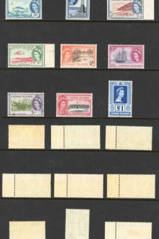 Cayman Is SG148/61a 1953 Set of 15 Fresh Colour U/M Cat 130 pounds