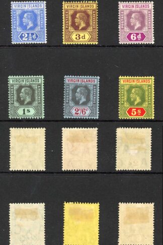 British Virgin Is SG69/77 Set of 8 Wmk MCA Fresh Colour M/M Cat 120 pounds