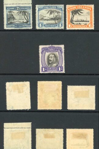 Cook Is 1932/6 Set 1/2d to 2 1/2d Wmk other No Wmk Fresh Colour M/M