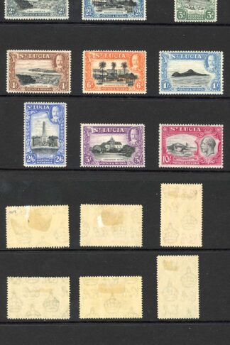 St Lucia SG113/24 Set of 12 Fresh Colour M/M Cat 110 pounds