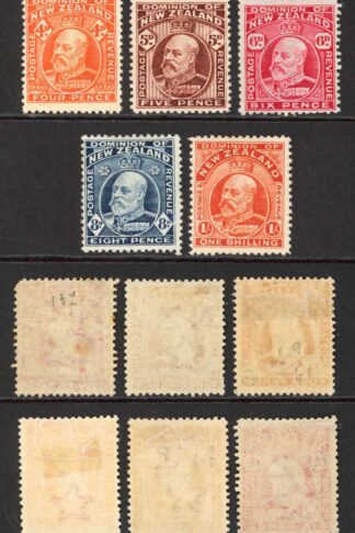 New Zealand SG388/94 Set of 8 (tone spots on 2d) Fresh Colour M/M Cat 200 pounds