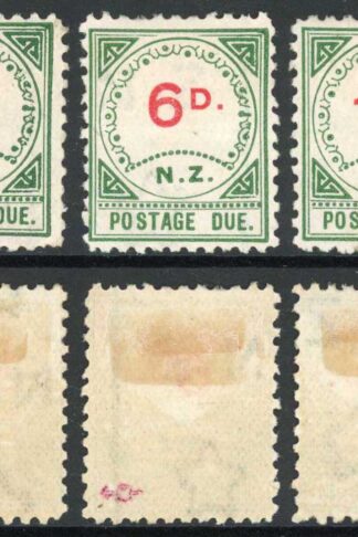 New Zealand SGD6/D8 Post Due Set Small D M/M (hinge remainders) Cat 190 pounds