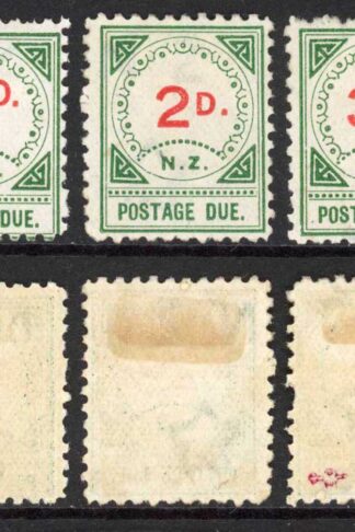 New Zealand SGD10/D12 Post Due (no 1/2d cat 5 pounds) Large D M/M Cat 90 pounds