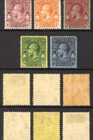 Turks and Caicos SG176/86 Set Postage Postage Fresh Colour M/M Cat 85 pounds
