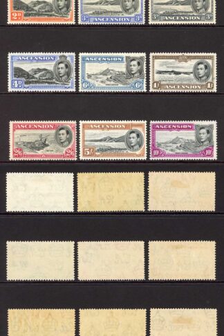 Ascension SG38b/47b (No 2d Black and scarlet) Fresh Colour M/M Cat 275 pounds