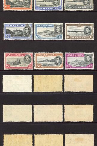 Ascension SG38b/47b (No 2d Black and scarlet) Fresh Colour M/M Cat 275 pounds