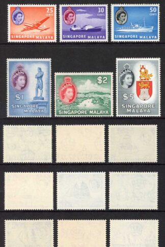 Singapore SG38/52 Set of 15 Fresh Colour U/M Cat 150 pounds