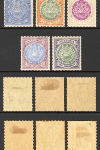 Antigua SG41/50 Set wmk MCA M/M (some toned) Cat 180 pounds