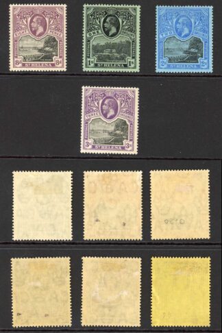 St Helena SG72/81 Set of 10 Fresh Colour M/M Cat 160 pounds