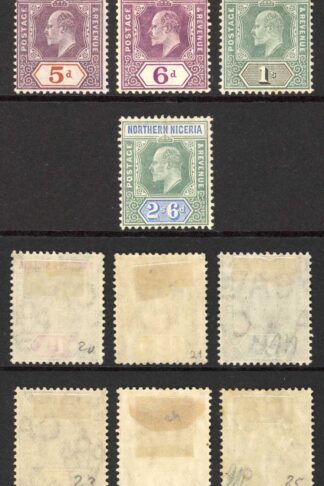 Northern Nigeria SG21/27 Wmk MCA (No 1/2d) Fresh Colour M/M Cat 165 pounds