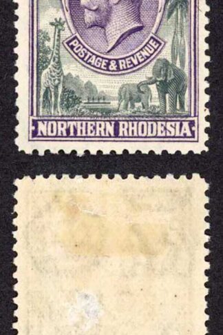 Northern Rhodesia SG14 KGV 5/- Fresh Colour M/M small gum thin Cat 65 pounds