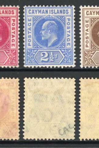 Cayman Is SG8/12 Set Wmk MCA Fresh Colour M/M (1d toned perf) Cat 95 pounds