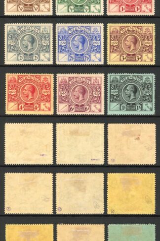 Bermuda SG68/76 Set of 9 Fresh Colour M/M Cat 100 pounds